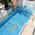 passerella piscina in acciaio e vetro